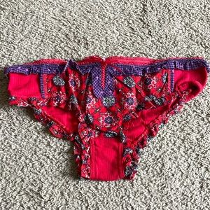 Free People Red & Purple Underwear